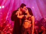 Thamma box office collection day 9: Ayushmann Khurrana and Rashmika Mandanna in a still from the film. 