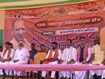 Uttar Pradesh chief minister Yogi Adityanath at an election meeting in Shahpur, Bihar. (PTI PHOTO) Uttar Pradesh chief minister Yogi Adityanath at an election meeting in Shahpur, Bihar. (PTI PHOTO)