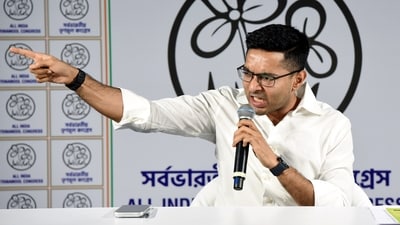 TMC MP and national general secretary Abhishek Banerjee linked a man's suicide to the announcement of SIR. (Sudipta Banerjee/ANI Photo) TMC MP and national general secretary Abhishek Banerjee linked a man's suicide to the announcement of SIR. (Sudipta Banerjee/ANI Photo)