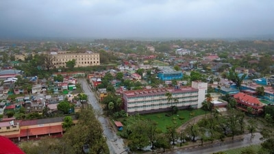 View of part of Santiago de Cuba city after the passage of Hurricane Melissa on October 29, 2025. A powerful Hurricane Melissa made landfall in eastern Cuba on Wednesday, causing damage and flooding to homes and streets in Santiago de Cuba province, an AFP team on the ground reported. (Photo by Luis Alejandro PIREZ / AFP) (AFP) View of part of Santiago de Cuba city after the passage of Hurricane Melissa on October 29, 2025. A powerful Hurricane Melissa made landfall in eastern Cuba on Wednesday, causing damage and flooding to homes and streets in Santiago de Cuba province, an AFP team on the ground reported. (Photo by Luis Alejandro PIREZ / AFP) (AFP)