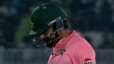 Babar Azam was dismissed for a two-ball duck Babar Azam was dismissed for a two-ball duck