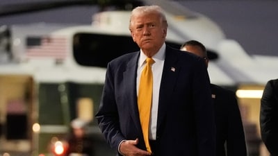Donald Trump accepted that he cannot seek a third term as US President, citing constitutional restrictions. (AP)