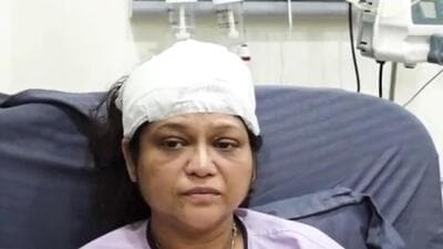 Kalyan, India - October 29 2025: Kiran Shinde Injured By his Husband October 29 .Pic on Wednesday in India on 29 2025 - Story By Kaptan Mali ( Photo By Pramod Tambe). Kalyan, India - October 29 2025: Kiran Shinde Injured By his Husband October 29 .Pic on Wednesday in India on 29 2025 - Story By Kaptan Mali ( Photo By Pramod Tambe).