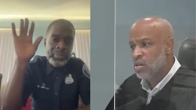 Officer Matthrew Jackson of Detroit Police Department and Judge Sean Perkins of Detroit's 36th District court. (X) Officer Matthrew Jackson of Detroit Police Department and Judge Sean Perkins of Detroit's 36th District court. (X)