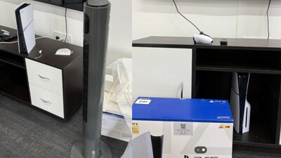 The Reddit post included two pictures showing a neatly installed PS5. (Reddit) The Reddit post included two pictures showing a neatly installed PS5. (Reddit)