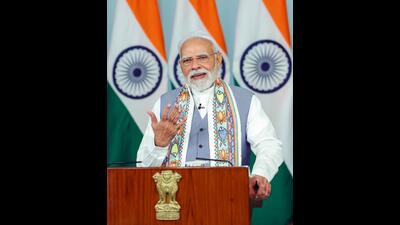 Prime Minister Narendra Modi will receive the ceremonial salute for the parade (HT) Prime Minister Narendra Modi will receive the ceremonial salute for the parade (HT)