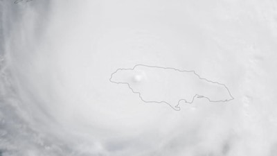 A satellite view shows Hurricane Melissa crossing Jamaica after making landfall, October 28, 2025, in this screengrab from satellite footage. CSU/CIRA & NOAA/Handout via REUTERS    THIS IMAGE HAS BEEN SUPPLIED BY A THIRD PARTY. MANDATORY CREDIT. LABEL FROM SOURCE (via REUTERS)