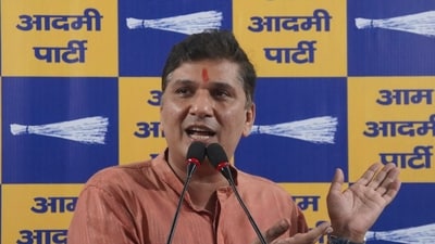 AAP leader Saurabh Bharadwaj addresses a press conference, in New Delhi. (PTI) AAP leader Saurabh Bharadwaj addresses a press conference, in New Delhi. (PTI)