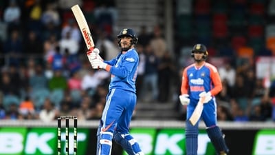 Shubman Gill batted at 185 strike rate against Australia in first T20I. (AP) Shubman Gill batted at 185 strike rate against Australia in first T20I. (AP)