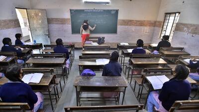 Students in a classroom at a government school in Delhi’s Trilok Puri (HT FIle Photo) Students in a classroom at a government school in Delhi’s Trilok Puri (HT FIle Photo)