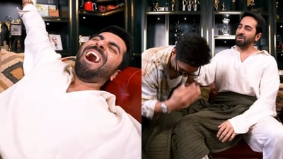 Ayushmann Khurrana with Stree's Bittu Ayushmann Khurrana with Stree's Bittu