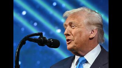 US President Donald Trump at the Asia-Pacific Economic Cooperation (APEC) CEO Summit. (AFP)