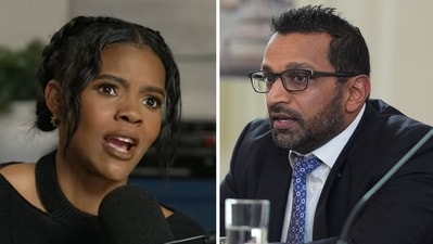 Candace Owens accuses Kash Patel of being ‘upset’ about efforts to solve Charlie Kirk's murder (Candace Owens/YouTube, AP Photo/Evan Vucci)