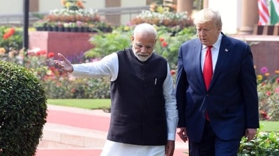 In an apparent reference to Modi, Congress leader Jairam Ramesh wrote, “No wonder his good friend in New Delhi does not want to hug him any more.” (HT File Photo) In an apparent reference to Modi, Congress leader Jairam Ramesh wrote, “No wonder his good friend in New Delhi does not want to hug him any more.” (HT File Photo)