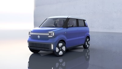 Suzuki e-Sky has a claimed range of up to 270 km. It takes its design inspiration from kei cars of Japan. Suzuki e-Sky has a claimed range of up to 270 km. It takes its design inspiration from kei cars of Japan.