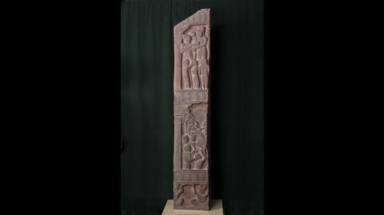 The 2,000-year-old stone sculpture that will be exhibited in Mumbai