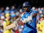 India's Nitish Kumar Reddy reacts as he walks from the field after he was dismissed during the ODI against Australia in Adelaide. (AP) India's Nitish Kumar Reddy reacts as he walks from the field after he was dismissed during the ODI against Australia in Adelaide. (AP)