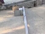 Residents allege that the underground cables are worn out and frequently malfunction, leaving several stretches of the society in darkness. (HT Photos)