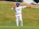 India A captain Rishabh Pant gestures on day one of the first unofficial Test cricket match against South Africa A. India A captain Rishabh Pant gestures on day one of the first unofficial Test cricket match against South Africa A.