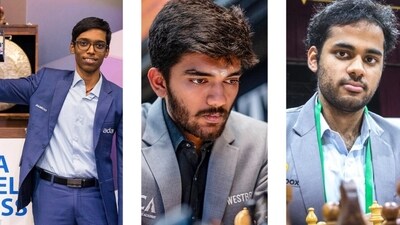 D Gukesh, R Praggnanandhaa and Arjun Erigaisi will be in action at the FIDE Chess World Cup 2025. D Gukesh, R Praggnanandhaa and Arjun Erigaisi will be in action at the FIDE Chess World Cup 2025.