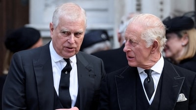 King Charles (R) takes away royal titles from Prince Andrew (REUTERS)