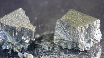 Refined tellurium is displayed at the Rio Tinto Kennecott refinery, May 11, 2022, in Magna, Utah. (AP) Refined tellurium is displayed at the Rio Tinto Kennecott refinery, May 11, 2022, in Magna, Utah. (AP)