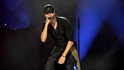 Spanish singer and songwriter Enrique Iglesias performs onstage during a concert in Mumbai on October 29, 2025. (AFP) Spanish singer and songwriter Enrique Iglesias performs onstage during a concert in Mumbai on October 29, 2025. (AFP)