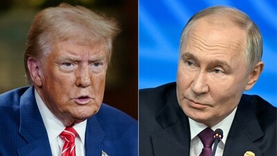 US President Donald Trump and Russia's President Vladimir Putin (R) (File photo/AFP)