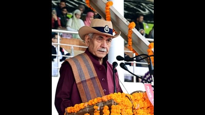 Jammu and Kashmir lieutenant governor Manoj Sinha issued the dismissal orders on Thursday morning. (@OfficeOfLGJandK X) Jammu and Kashmir lieutenant governor Manoj Sinha issued the dismissal orders on Thursday morning. (@OfficeOfLGJandK X)