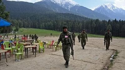 The three terrorists, who shot dead 25 tourists and a pony operator on April 22 at Baisaran meadow in Pahalgam, were killed by security forces on July 28. (AFP) The three terrorists, who shot dead 25 tourists and a pony operator on April 22 at Baisaran meadow in Pahalgam, were killed by security forces on July 28. (AFP)