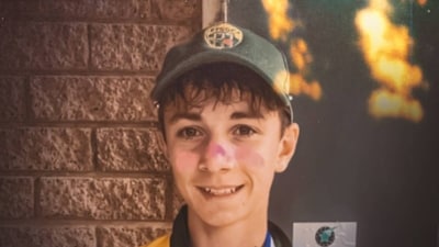 17-year-old Ben Austin was struck in the neck by a ball during a practice session