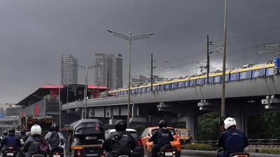 IMD’s forecast suggests a partly cloudy sky with one or two spells of rain or thundershowers likely during the day in the city. (PTI) IMD’s forecast suggests a partly cloudy sky with one or two spells of rain or thundershowers likely during the day in the city. (PTI)