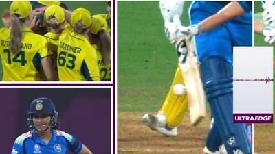 Smriti Mandhana was left shell-shockd by the DRS outcome