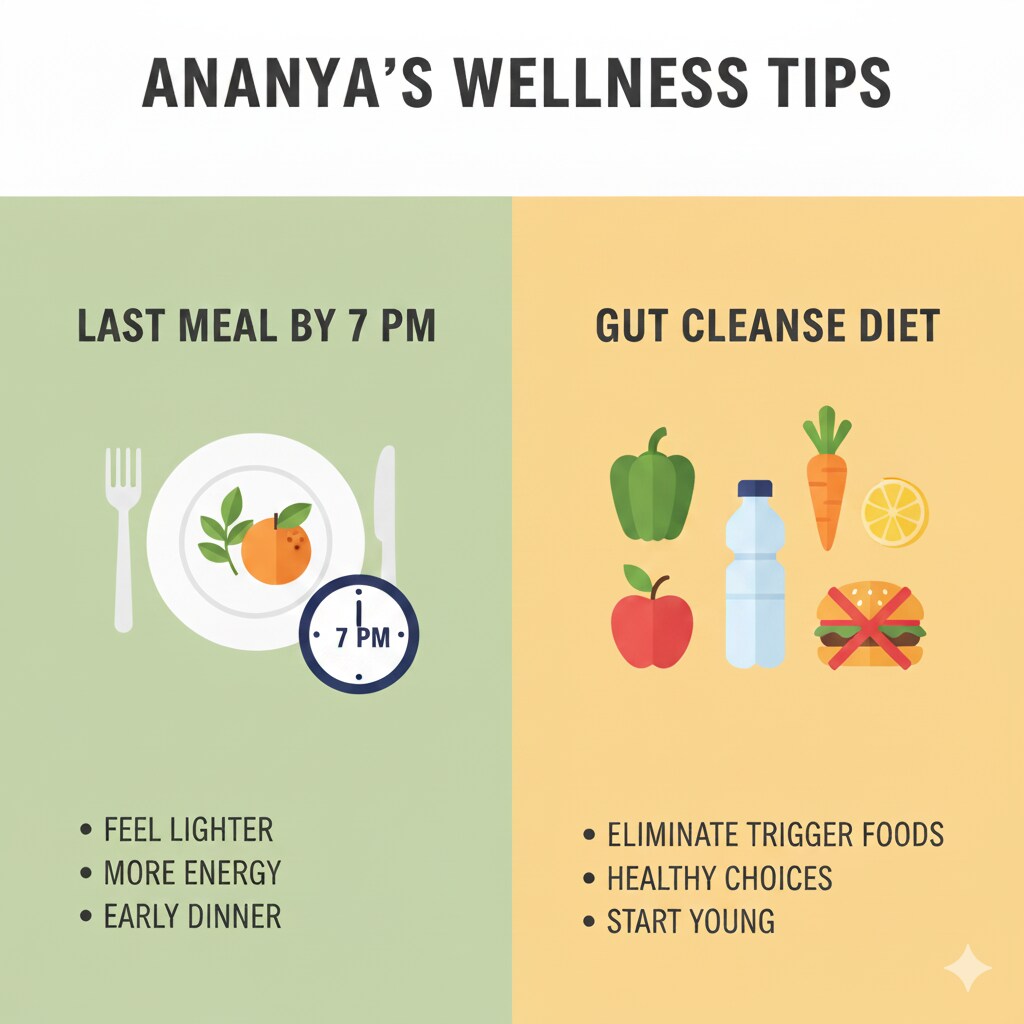 Ananya has adopted a gut cleanse diet and changed her eating habits. (Made using Gemini AI) Ananya has adopted a gut cleanse diet and changed her eating habits. (Made using Gemini AI)