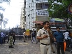 Meanwhile, people in the adjacent building spotted some children crying through glass windows of the building, and alerted the police.