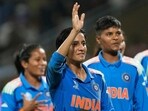 India's Jemimah Rodrigues celebrates after winning the Women's Cricket World Cup semi-final against Australia. India's Jemimah Rodrigues celebrates after winning the Women's Cricket World Cup semi-final against Australia.