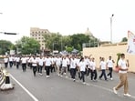 The ‘Run for Unity’ in Lucknow on Friday. (Sourced) The ‘Run for Unity’ in Lucknow on Friday. (Sourced)