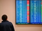 Cancelled flights are seen on a screen at Orlando International Airport in Orlando, Florida on October 30. Cancelled flights are seen on a screen at Orlando International Airport in Orlando, Florida on October 30.