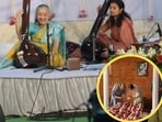 Hindustani classical singer Ashwini Bhide Deshpande paid a musical tribute to Begum Akhtar. She performed the Mallika-e-Ghazal's mazar in Lucknow (inset) Hindustani classical singer Ashwini Bhide Deshpande paid a musical tribute to Begum Akhtar. She performed the Mallika-e-Ghazal's mazar in Lucknow (inset)