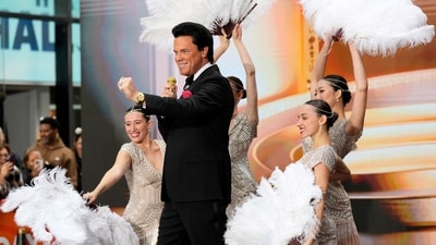 Willie Geist dressed up as the legendary entertainer Wayne Newton during NBC's Today show Halloween celebration. (Photo by Charles Sykes/Invision/AP) (Charles Sykes/Invision/AP)