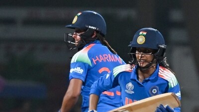 India`s Jemimah Rodrigues and Harmanpreet Kaur run between wickets. (Raju Shinde) India`s Jemimah Rodrigues and Harmanpreet Kaur run between wickets. (Raju Shinde)