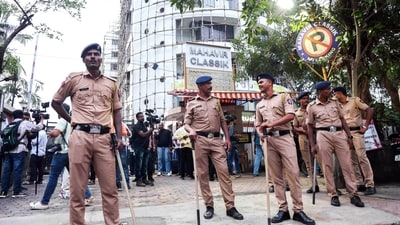 Mahavir Classic, a commercial-cum-residential building, had been rented out by accused Rohit Arya four days ago. (ANI)