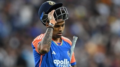 Indian batters will need to go back to the drawing board and see exactly what went wrong, led by Suryakumar Yadav, who had another bad outing despite looking in good touch in Canberra. (AP) Indian batters will need to go back to the drawing board and see exactly what went wrong, led by Suryakumar Yadav, who had another bad outing despite looking in good touch in Canberra. (AP)