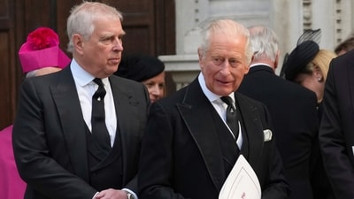 Britain's Prince Andrew, left, and Britain's King Charles III at Westminster Cathedral in London. (AP/File Photo) Britain's Prince Andrew, left, and Britain's King Charles III at Westminster Cathedral in London. (AP/File Photo)