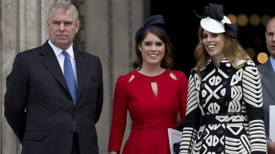 Buckingham Palace announced that Prince Andrew will no longer hold his title, becoming Andrew Mountbatten Windsor. But his daughters will continue to hold their titles. (Photo by JUSTIN TALLIS / AFP) (AFP)
