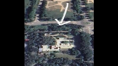 In their X posts, the Delhi BJP and AAP Rajya Sabha member Swati Maliwal shared an image that showed an aerial view of a government bungalow complex in Sector 2, Chandigarh, the purported location of the property. (X) In their X posts, the Delhi BJP and AAP Rajya Sabha member Swati Maliwal shared an image that showed an aerial view of a government bungalow complex in Sector 2, Chandigarh, the purported location of the property. (X)