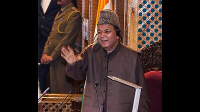 J&K legislative assembly Speaker Abdul Rahim Rather. (ANI) J&K legislative assembly Speaker Abdul Rahim Rather. (ANI)