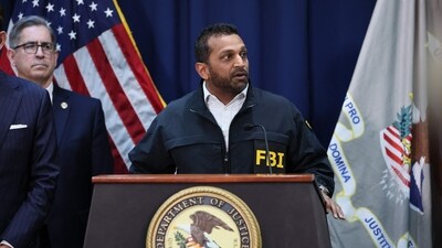 FBI Director Kash Patel speaks during a press conference on October 23, 2025, in New York City. (AFP) FBI Director Kash Patel speaks during a press conference on October 23, 2025, in New York City. (AFP)