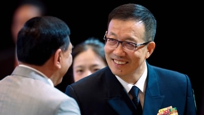 China's Minister of National Defence Dong Jun (R) attends the ASEAN - China Defence Ministers' Luncheon as part of the Association of Southeast Asian Nations (ASEAN) Defence Ministers' Meeting in Kuala Lumpur on October 31, 2025. (AFP) China's Minister of National Defence Dong Jun (R) attends the ASEAN - China Defence Ministers' Luncheon as part of the Association of Southeast Asian Nations (ASEAN) Defence Ministers' Meeting in Kuala Lumpur on October 31, 2025. (AFP)