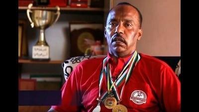 Maraheel, the first Palestinian athlete to compete at the Olympics (in 1996), was born into a Bedouin family. He died in a Gaza refugee camp last year, from an untreated kidney ailment, aged 61. Maraheel, the first Palestinian athlete to compete at the Olympics (in 1996), was born into a Bedouin family. He died in a Gaza refugee camp last year, from an untreated kidney ailment, aged 61.